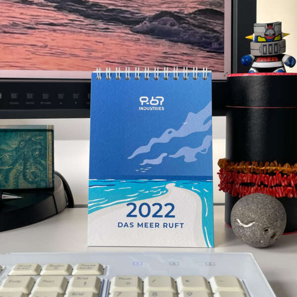 TItel des Bildkalenders 2022 – Das Meer ruft